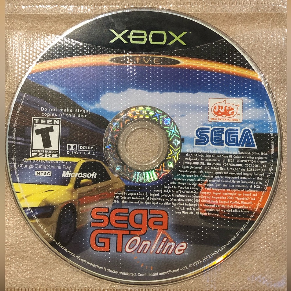 3/$40 Sega GT Online for Xbox - Disc Only